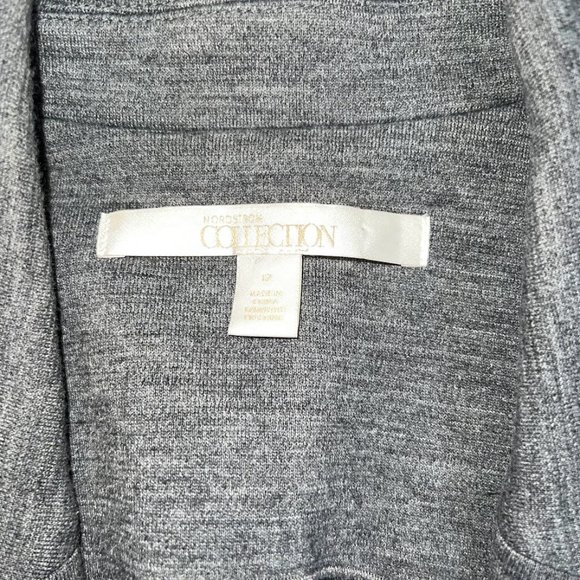 Nordstrom Collection Virgin Wool Knit Sweater Blazer Grey - 12 - Picture 3 of 10